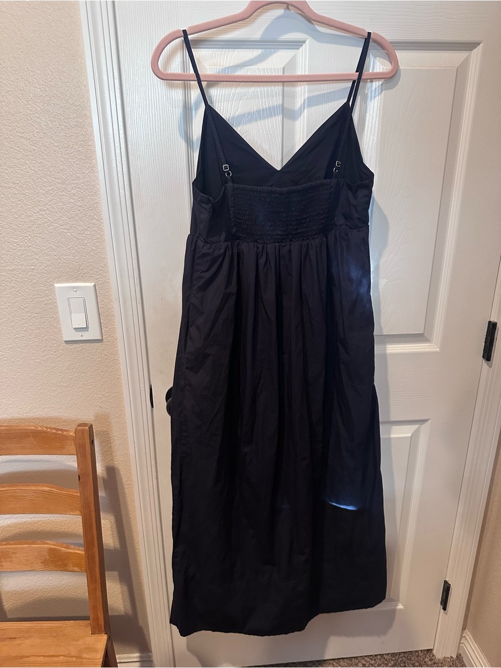 Quince Navy Blue Spaghetti-Strap Maxi Dress - Picture 2 of 4